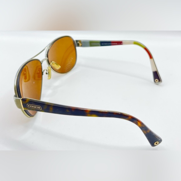 Coach HC7003 Gold Pilot Sunglasses Frames Only - Picture 5 of 8